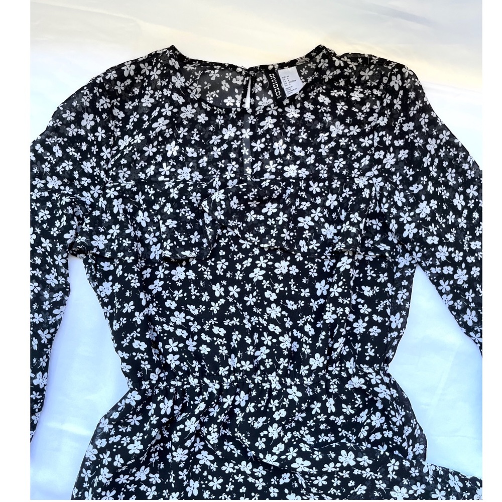H&M | Floral Print Flounced Dress - Picture 5 of 16